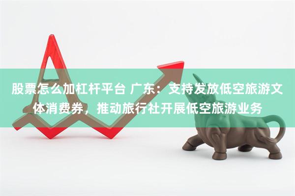 股票怎么加杠杆平台 广东：支持发放低空旅游文体消费券，推动旅行社开展低空旅游业务